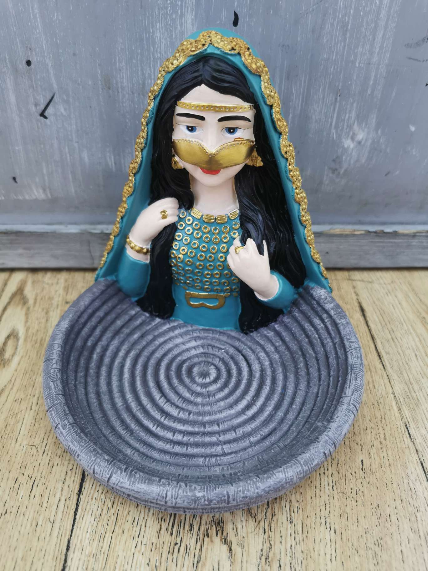 精美工艺品礼品装饰摆件 创意家居装饰品 其他艺术品收藏品展示品 置物盘 树脂工艺品 中东风格