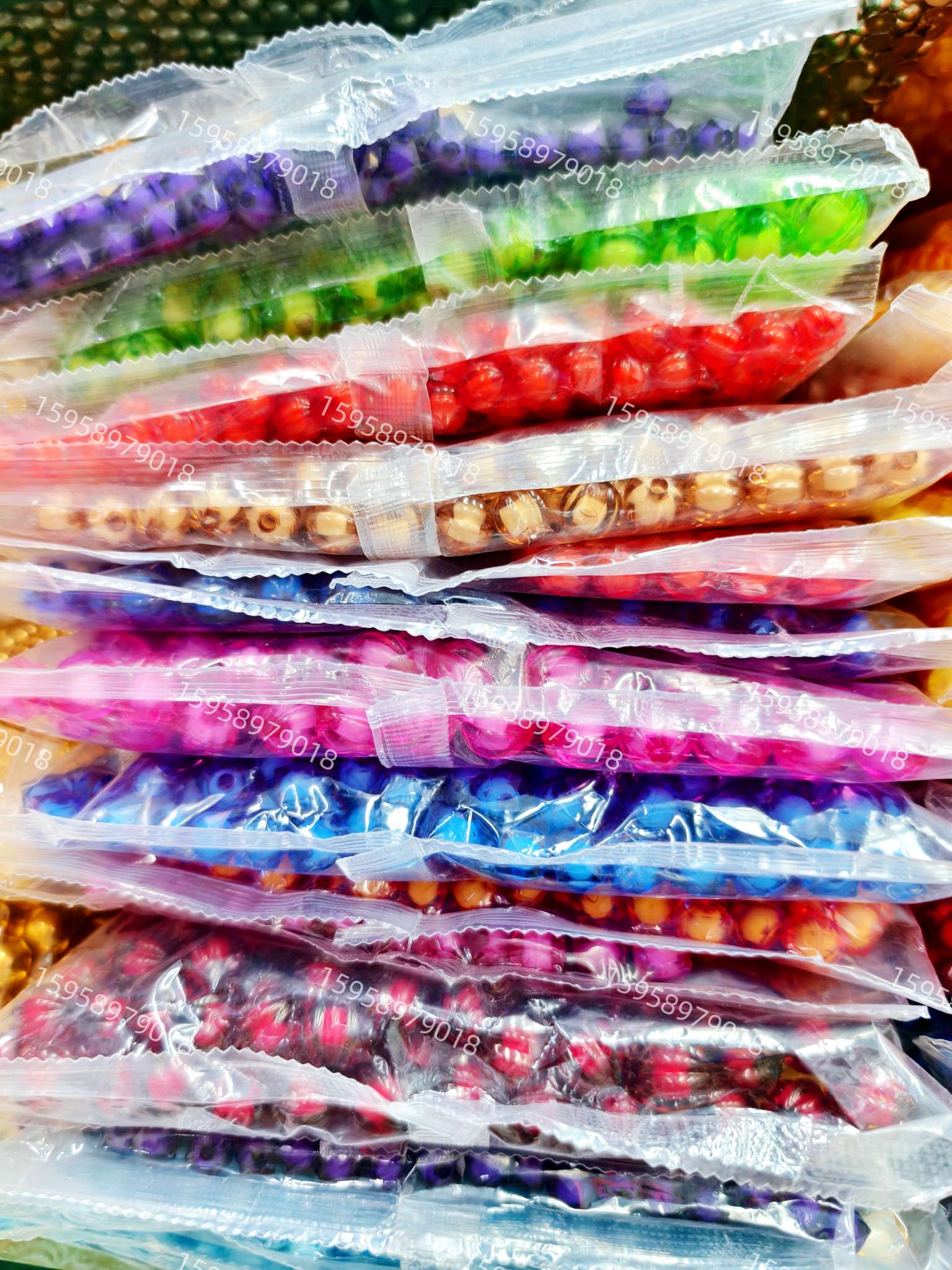 塑料珠中珠#plastic beads详情图3