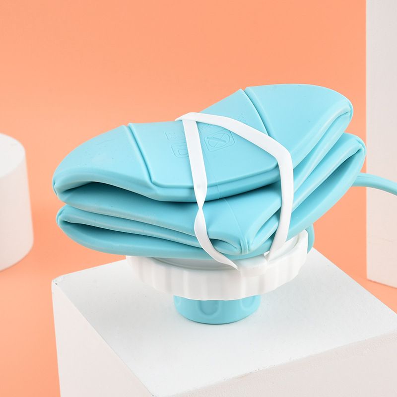 创意硅胶折叠水杯户外运动水壶大容量旅行水杯硅胶折叠杯 咖啡杯白底实物图