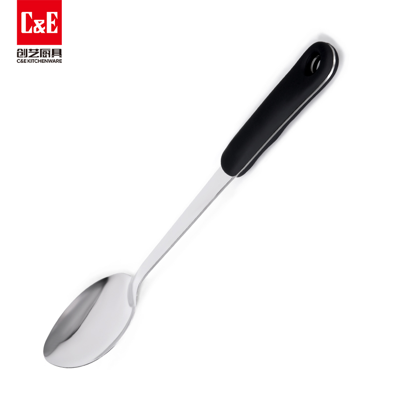 C&E Creative Kitchenware spatulas and spoons, stainless steel pot spatulas and spoons, rice ladles, meat forks, non-magnetic gourd handles, can be hung for portable storage of kitchenware for home use
