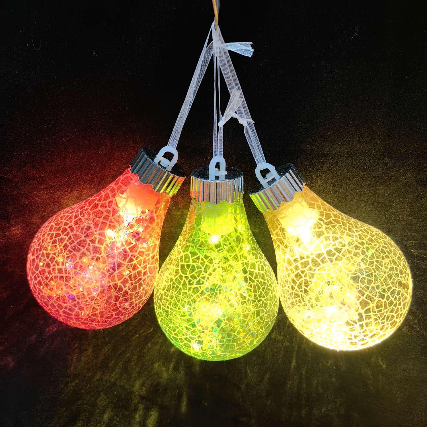 Christmas decorations, Christmas balls with lights, plastic Christmas balls, Christmas decorations details Picture