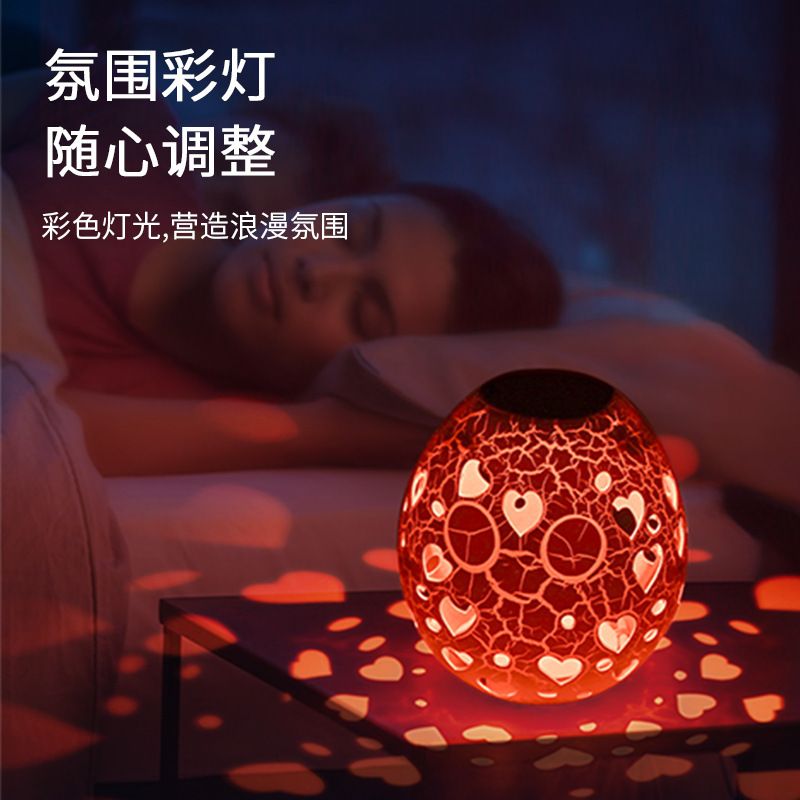 Christmas atmosphere light: Translucent cracked goose egg, unbreakable doll, rgb dimming, three-tone led night light Application Scenario