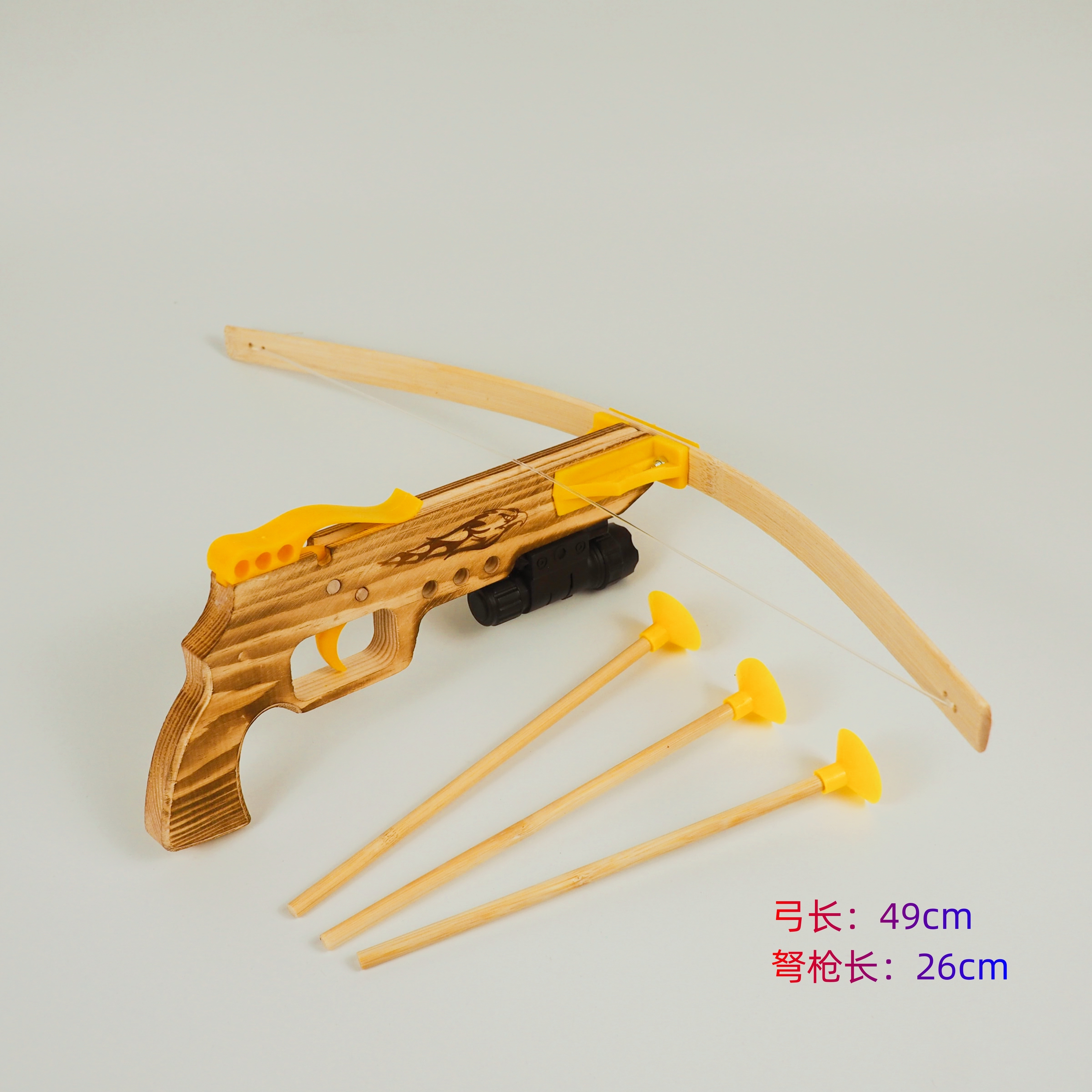 Children's toy crossbows with infrared bows, crossbowmen, toy guns, toy crossbows, bamboo and wooden crossbows, toy crossbows, non-destructive details Picture