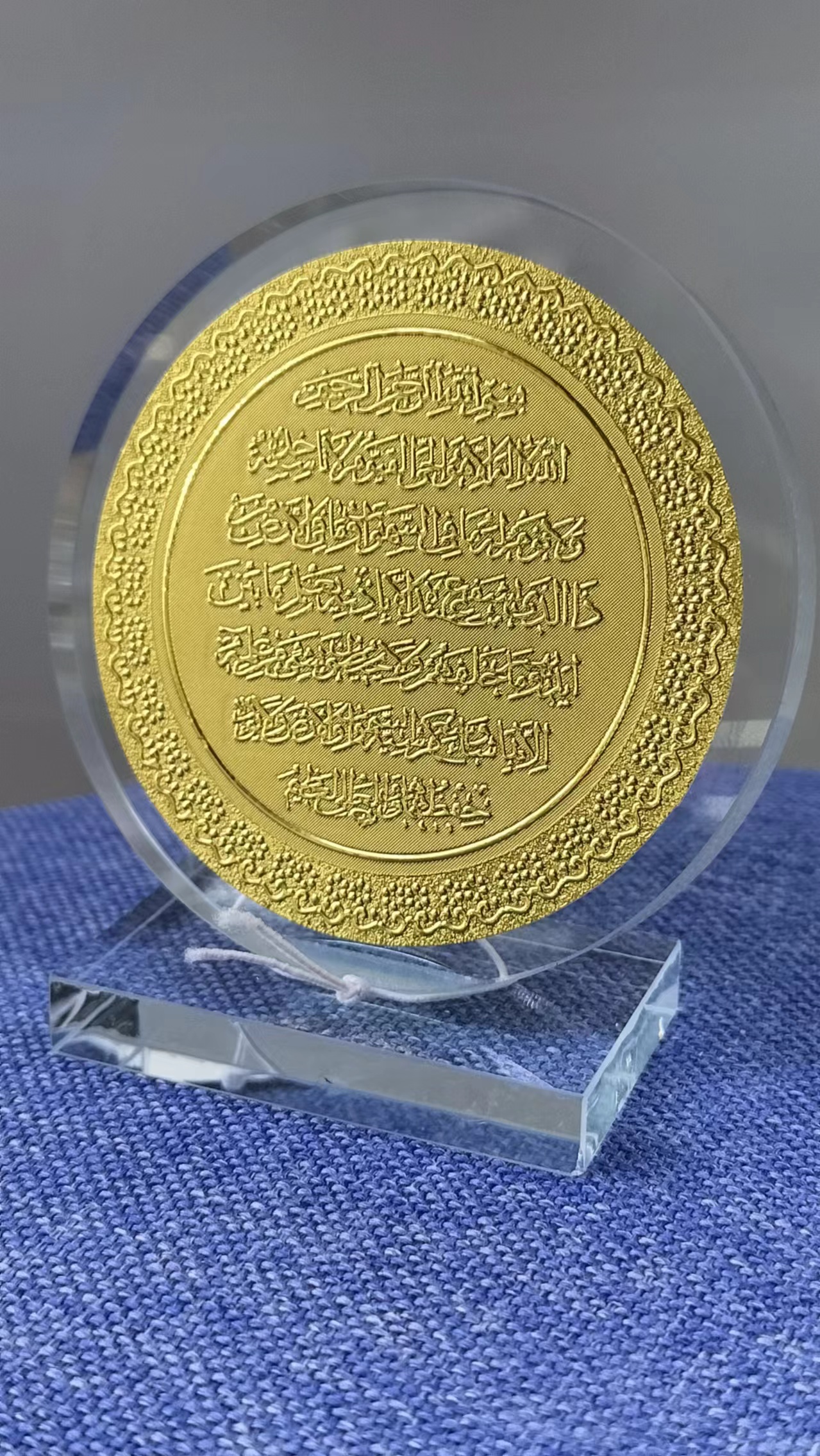 Gold, silver, gold foil Arabic character ornaments, glass ornaments Specification image