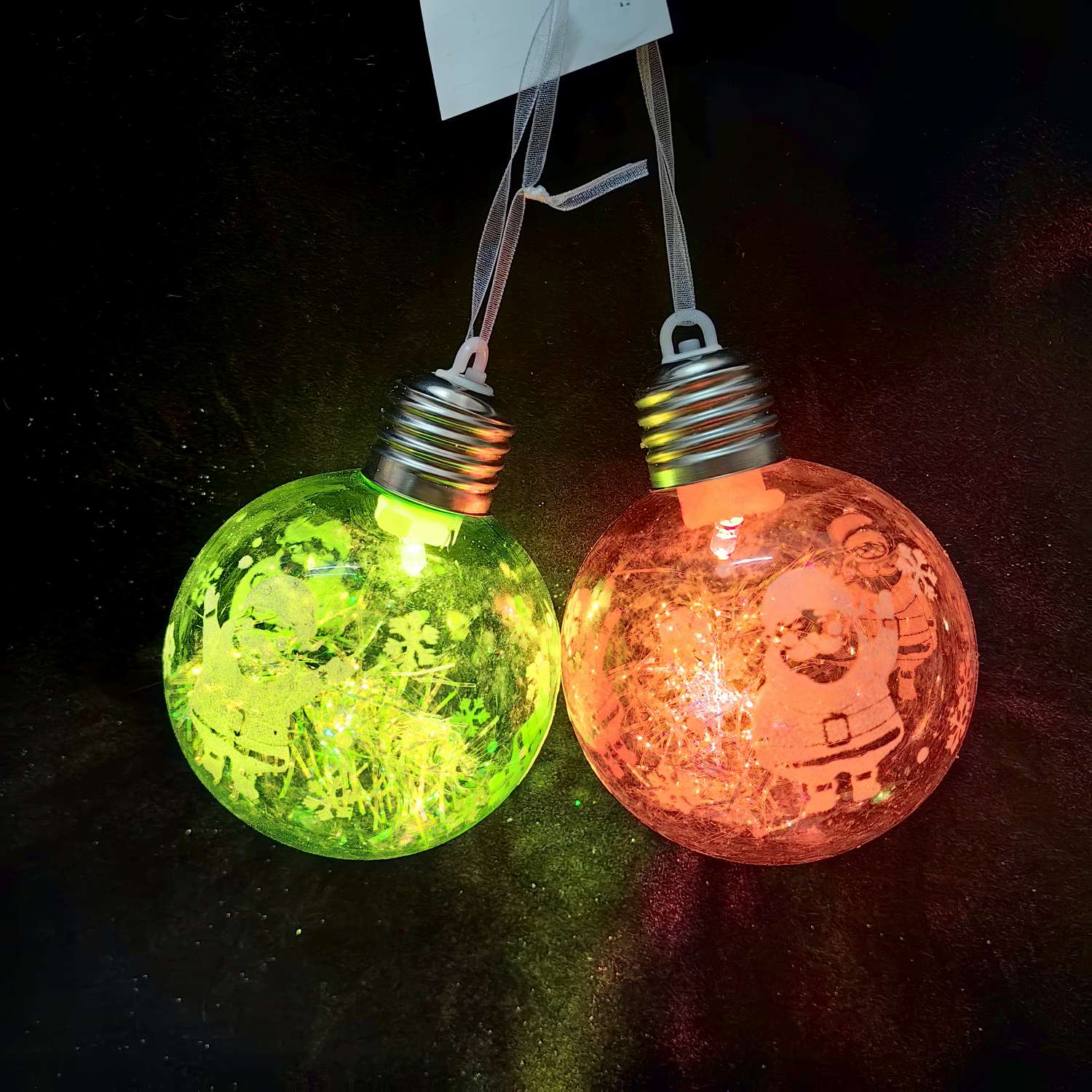 Christmas decorations, Christmas balls with lights, plastic Christmas balls, Christmas decorations Item Picture