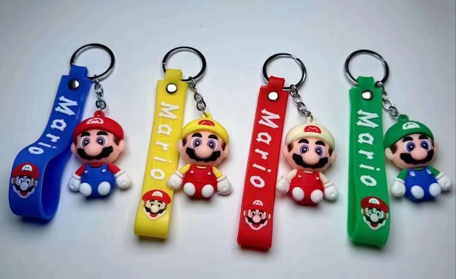 跨境马里奥赛车钥匙扣挂件包包钥匙链挂饰钥匙扣潮玩公仔钥匙扣女2024可爱