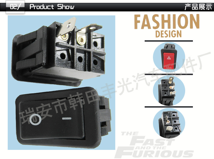 Factory direct sales, suitable for Bobcat accessories, hazard light switches, skid steer loaders, beacon buttons, multiple ICONS available, 6668815 pic 3
