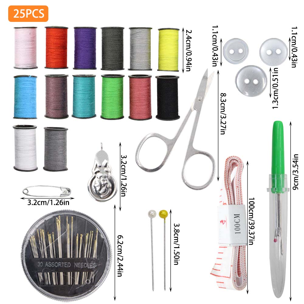 家用易收纳黑色针线包14色线多功能针线缝纫工具旅行便携针线包详情1