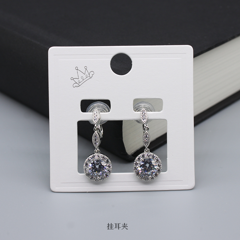 Factory direct sales of packaging accessories, ear clip hole cards, special white card, cardboard, Korean version universal paper card, 5.5*5cm, in stock, 100 pieces per purchase pic 6