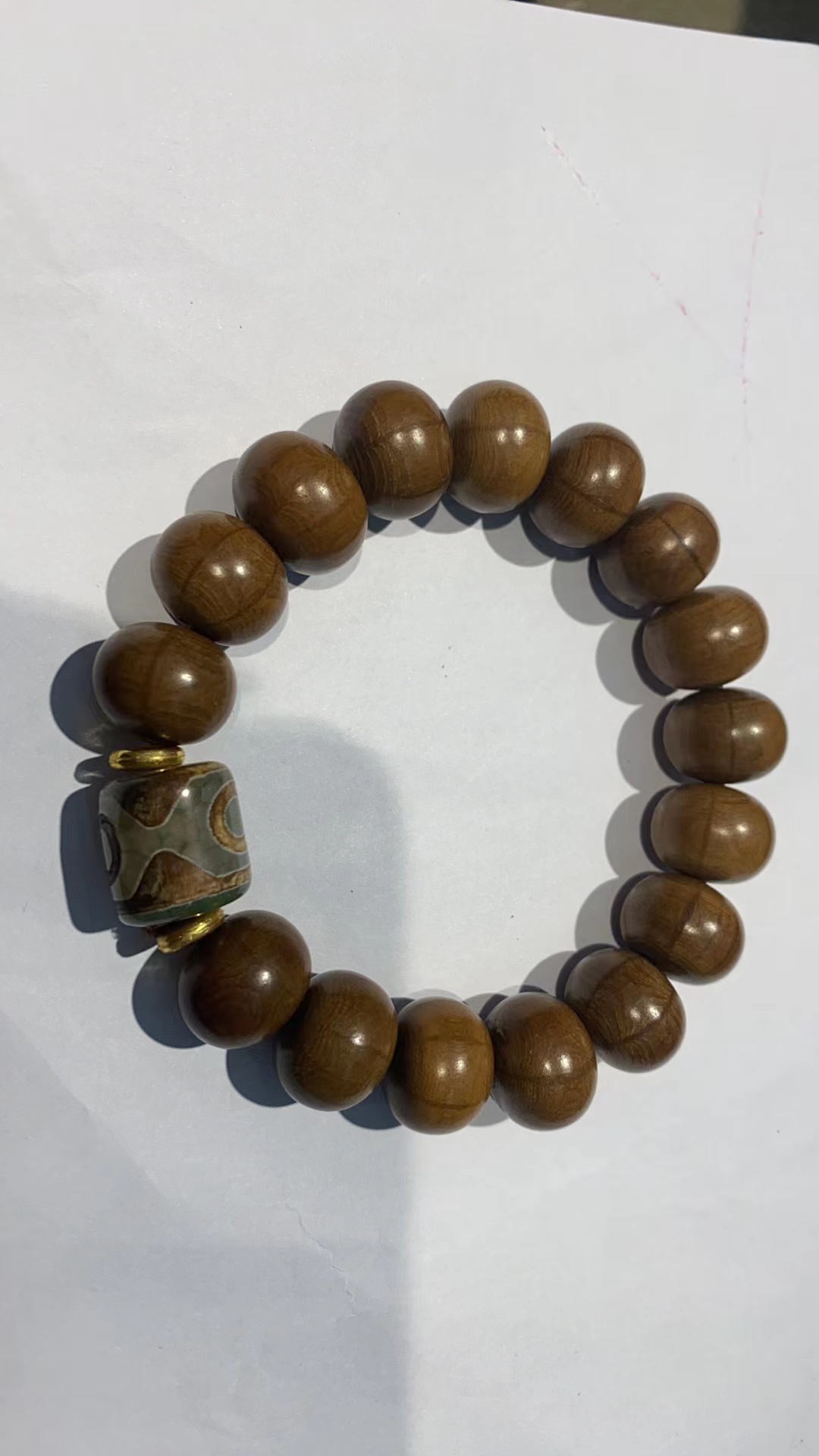 Premium six-grain wood with sky beads detail image 3