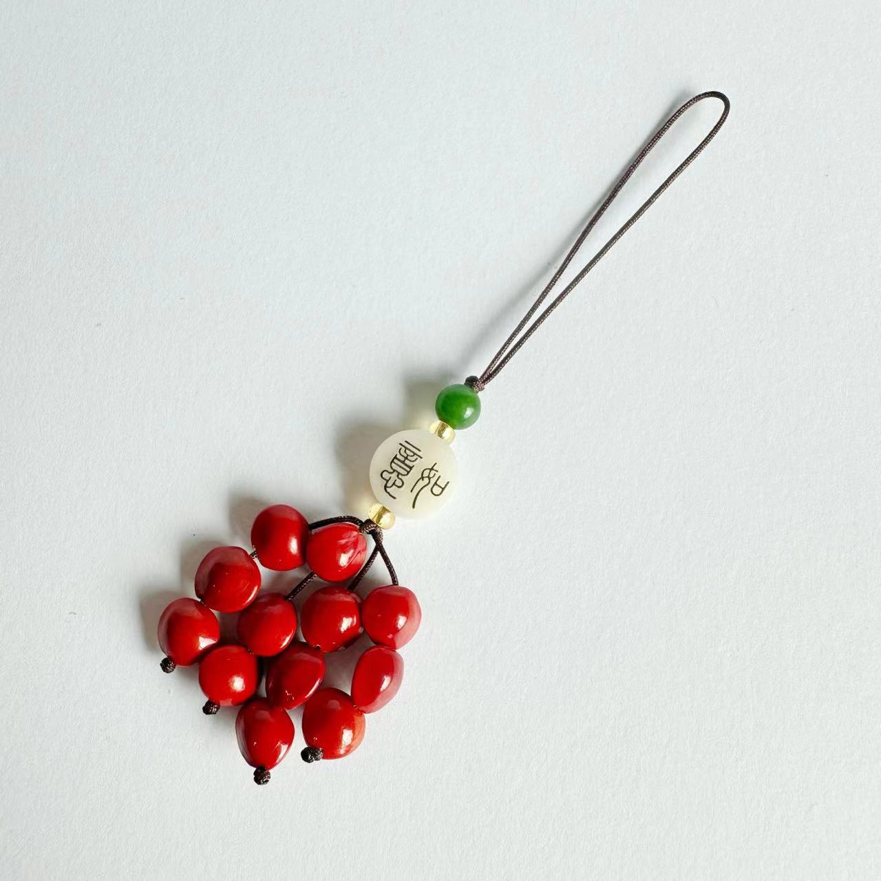 原神周边/林俊杰/复古串珠/蜜蜡吊坠/十二生肖白底实物图