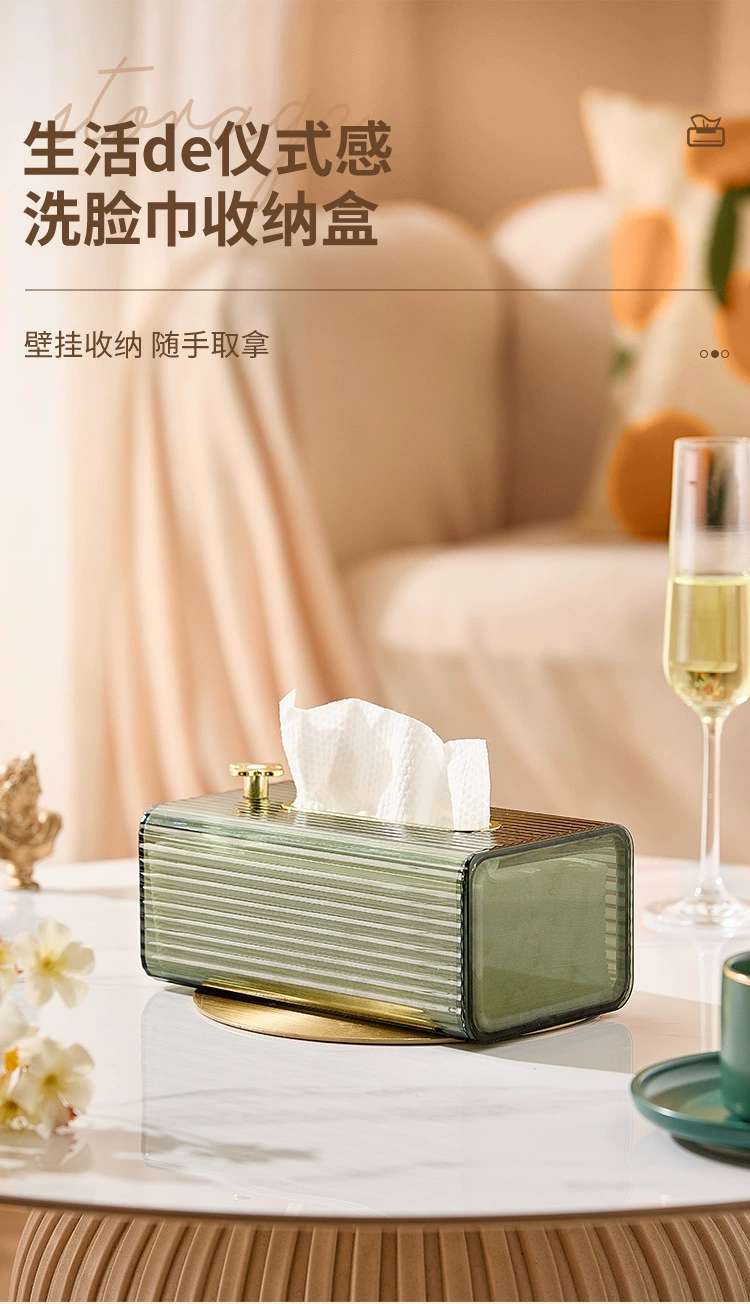 B78-SNH22072 Tissue box, wall-mounted face towel storage box, bathroom and kitchen non-perforating tissue box detail image 3