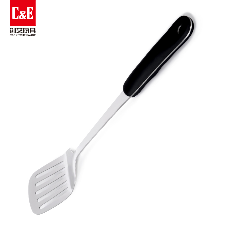 C&E Creative Kitchenware spatulas and spoons, stainless steel pot spatulas and spoons, rice ladles, meat forks, non-magnetic gourd handles, can be hung for portable storage of kitchenware for home use details Picture