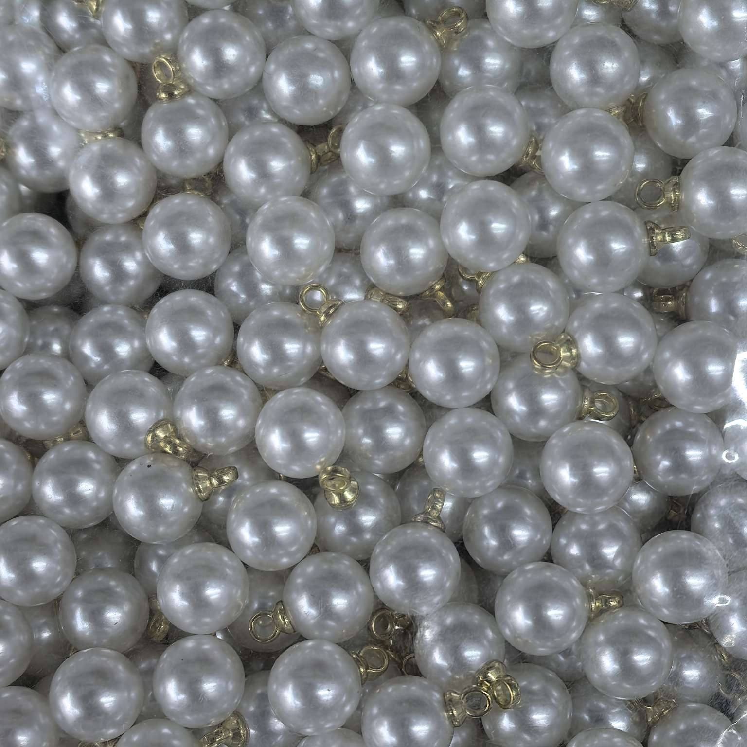 A comprehensive collection of jewelry accessories: Copper beads, soft clay, alloy elements, resin decoration, selected high-quality jewelry materials, essential DIY accessories, high-gloss imitation pearl round bead pendants, diy handcrafted materials, fashionable ears Specification image