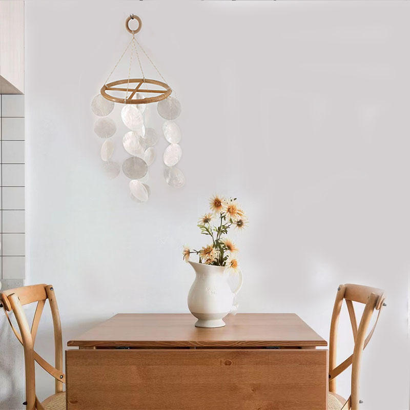 Nordic-style Ocean series natural shell wind chimes Creative and personalized bedroom small hanging items shell wind chimes wall hangings and wall decorations Specification image