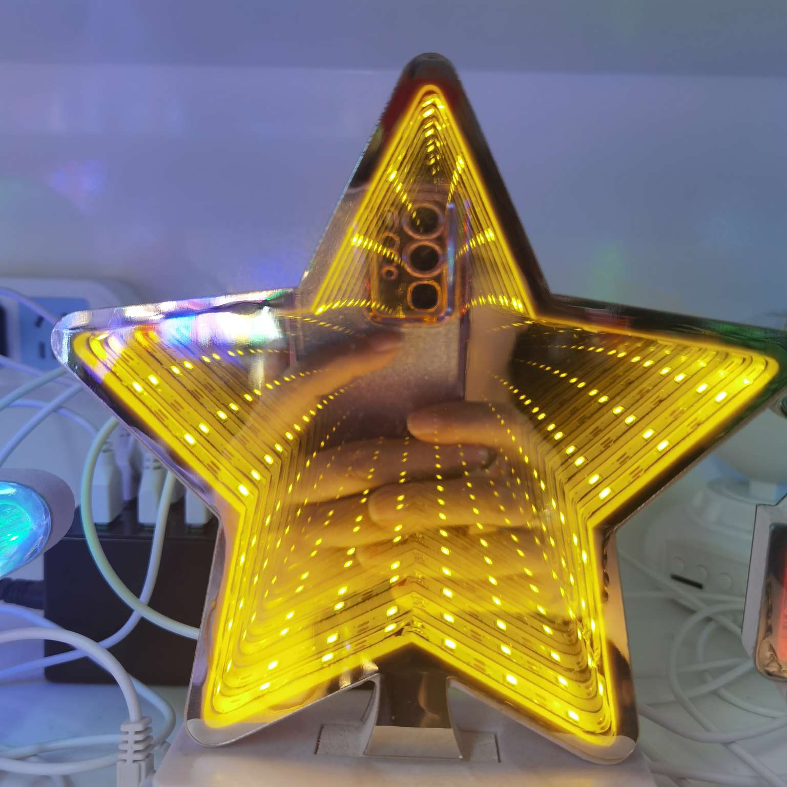 太阳能光纤花LED无影灯 专门用途灯具 灯饰照明 花园装饰 环保节能 安全耐用 高亮度产品图