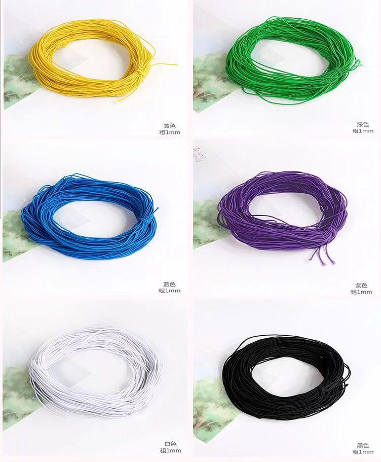 1mm elastic thread, hand-strung bracelets, necklaces, Buddhist prayer beads, complete colors and various specifications details Picture