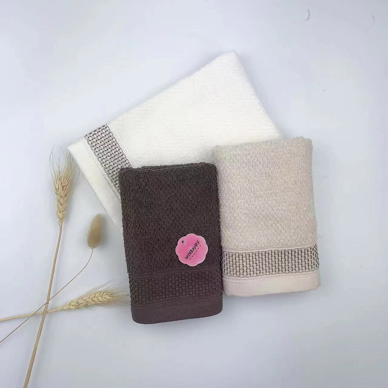 Pure cotton dot Soft and elegant mesh satin towels, home towels, gift towels, custom logo pic 3