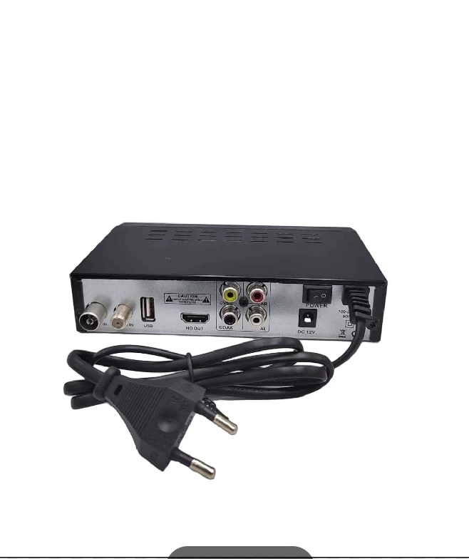 工厂直销外贸跨境现货非洲DVB T2 S2+C Combo decoder高清电视机顶盒Q-BOX。白底实物图