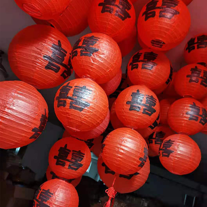 Lantern-decorated Chinese-style hanging ornaments for scene arrangement Application Scenario