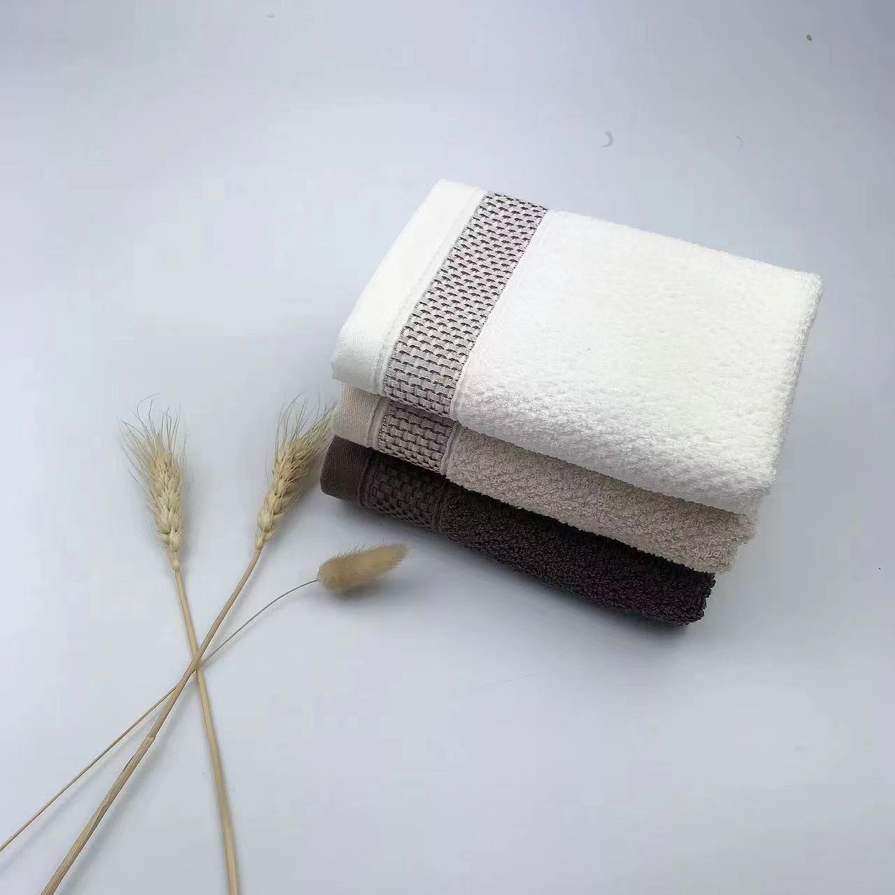 Pure cotton dot Soft and elegant mesh satin towels, home towels, gift towels, custom logo pic 2