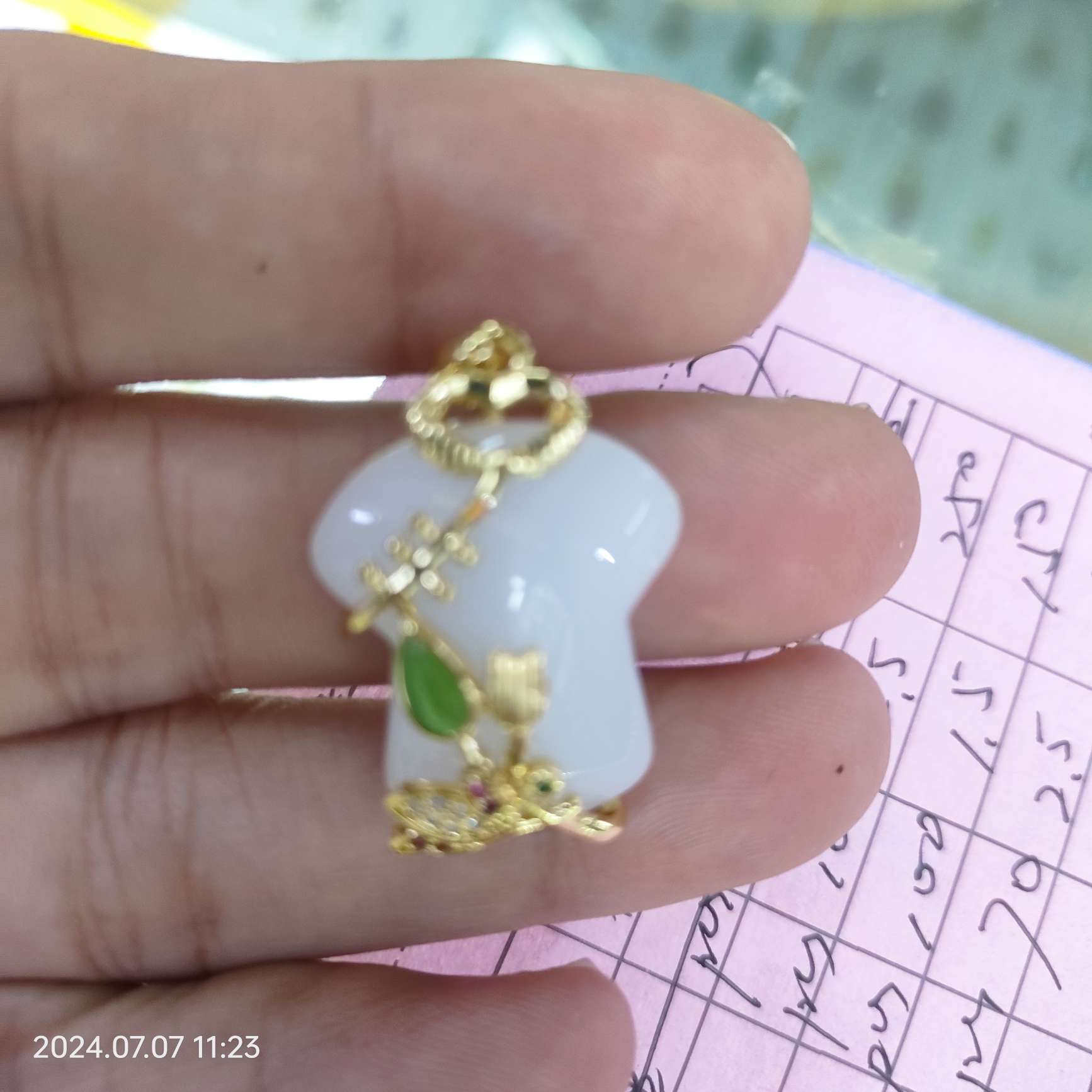 Genshin Impact merchandise: Lin Junjie's retro beaded jewelry, necklaces, pendants, 12 zodiac limited edition styles, exquisite handcrafted gourd-shaped bags, clothes, four-leaf clovers details Picture