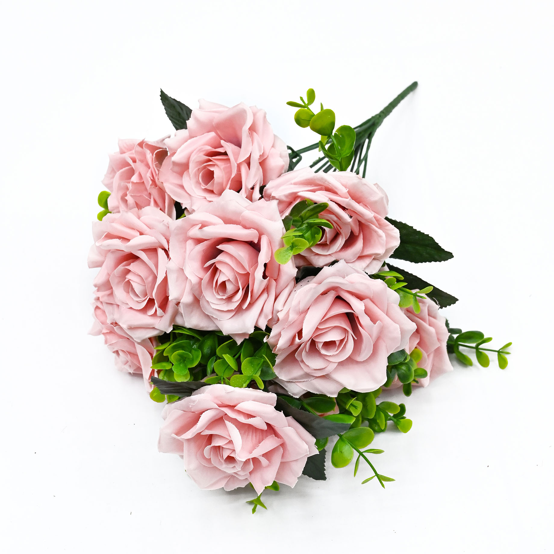 仿真花    12头两角玫详情4