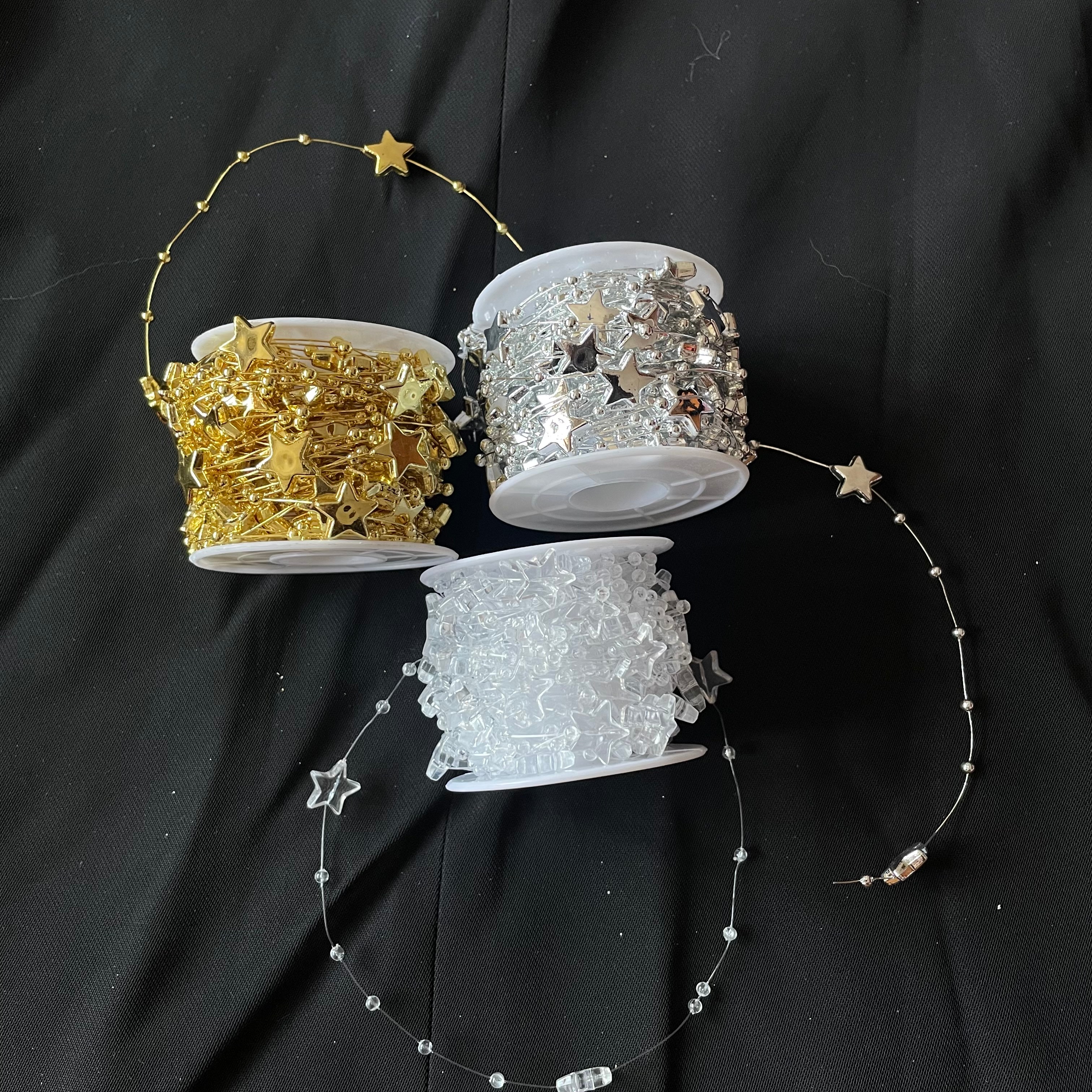 10M línea de pesca cadena de cuentas de cinco estrellas feliz navidad esencial conjunto de decoraciones de navidad contiene sombrero de navidad y una variedad de decoraciones de navidad agregar un ambiente festivo para el hogar Item Picture