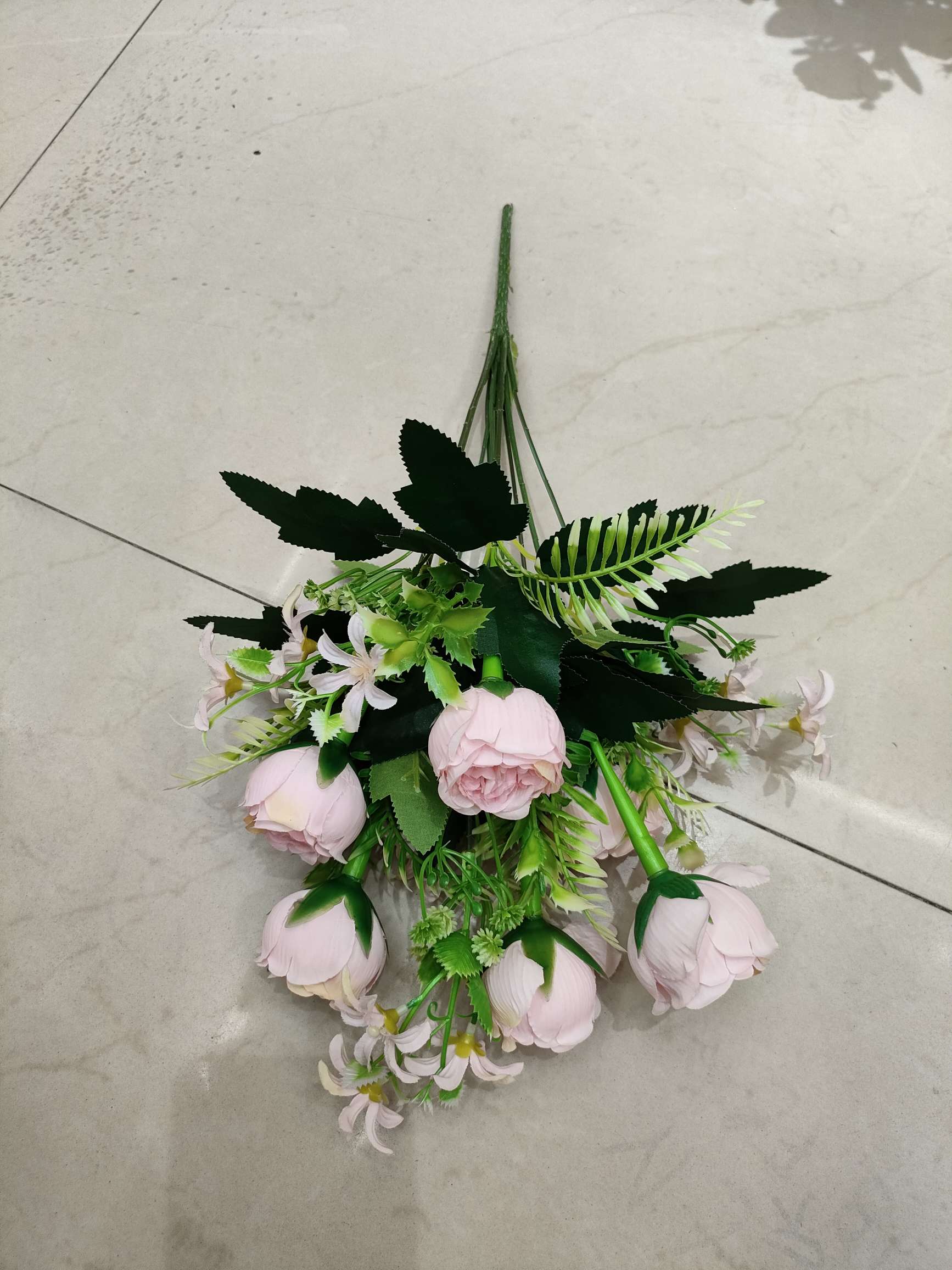 厂家直销仿真花塑料花客厅装饰婚庆布置植物墙盆景桃花树仿真玫瑰产品图