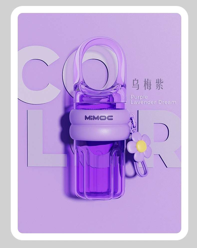 H185- Ice and Snow plastic Cup, portable dopamine-colored coffee cup, high appearance level, popular student cup, large capacity plastic cup, water cup detail image 17