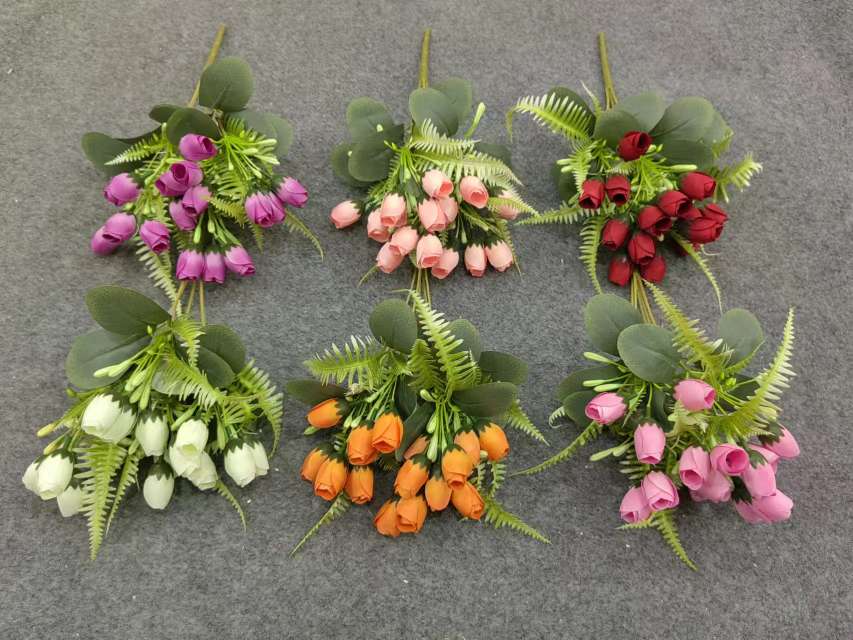 厂家低价直销仿真植物仿真花塑料花桃花树玫瑰百合