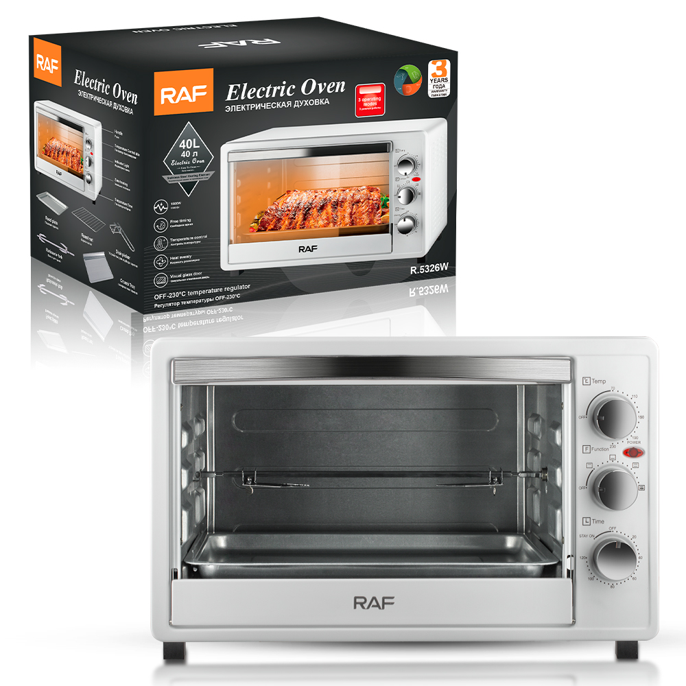 RAF electric oven, European standard multi-functional household large-capacity fully automatic intelligent oven, fryer, visible baking, 40L Application Scenario