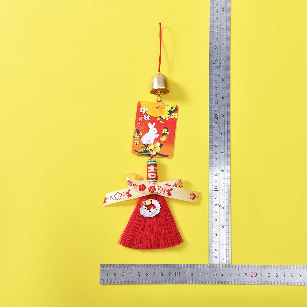 Mid-Autumn Festival cartoon pendants, new home entrance door handles, small broom hanging ornaments, living room decoration, housewarming decorations, folk handicrafts, best-selling new products detail image 5
