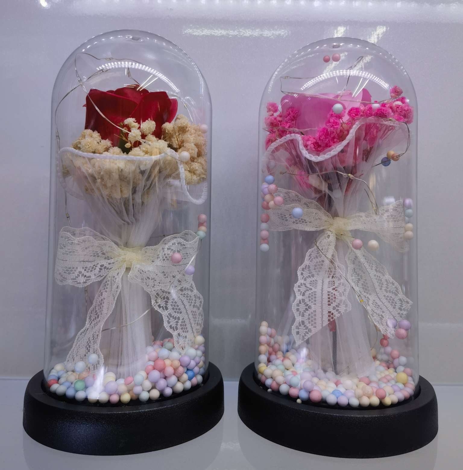 永生花家饰 仿真花饰干花泡沫花装饰 针织线线材质 美丽持久不凋谢泡沫花