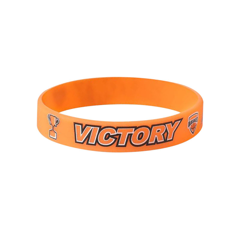 硅胶手环/夜光手环/篮球手环/手环/啪啪圈白底实物图