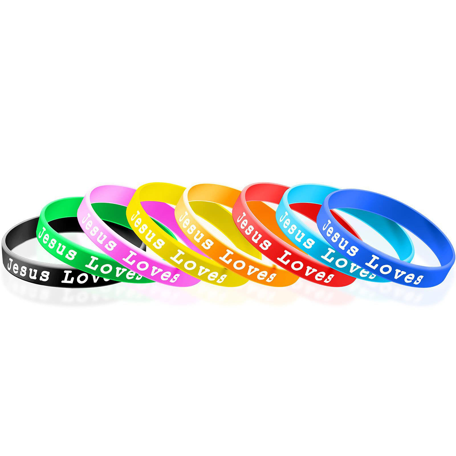 硅胶手环/夜光手环/篮球手环/手环/啪啪圈白底实物图