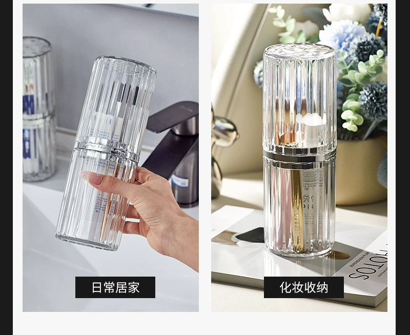 B78-SKB23071 Travel mouthwash Cup Portable Toothbrush and toothpaste Storage box Light luxury style toothbrush cup detail image 8