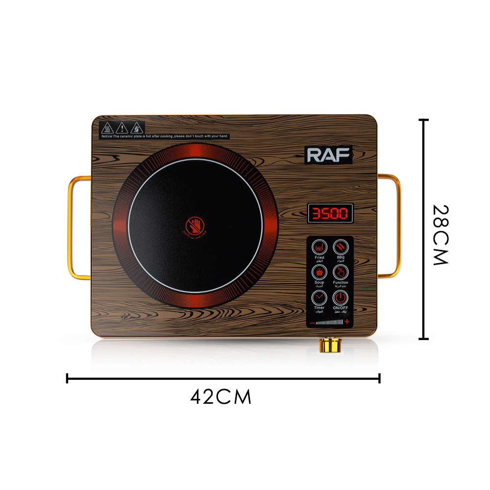 Cross-border European-style household high-power smart electric ceramic stove, multi-functional stir-frying light wave energy-saving induction cooker 3500W Specification image