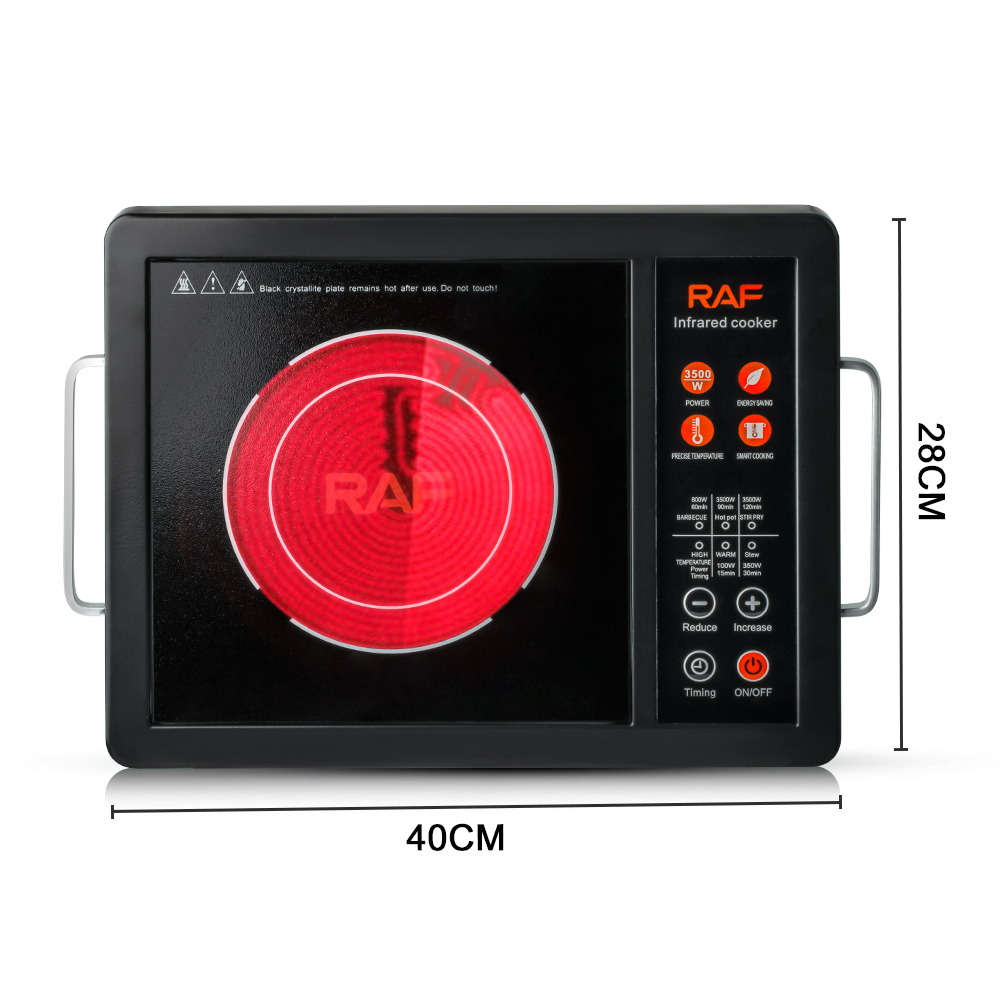 RAF European standard single-head single-burner electric ceramic stove, household manufacturer, electric ceramic stove, outdoor countertop, high-power single-head stove Item Picture