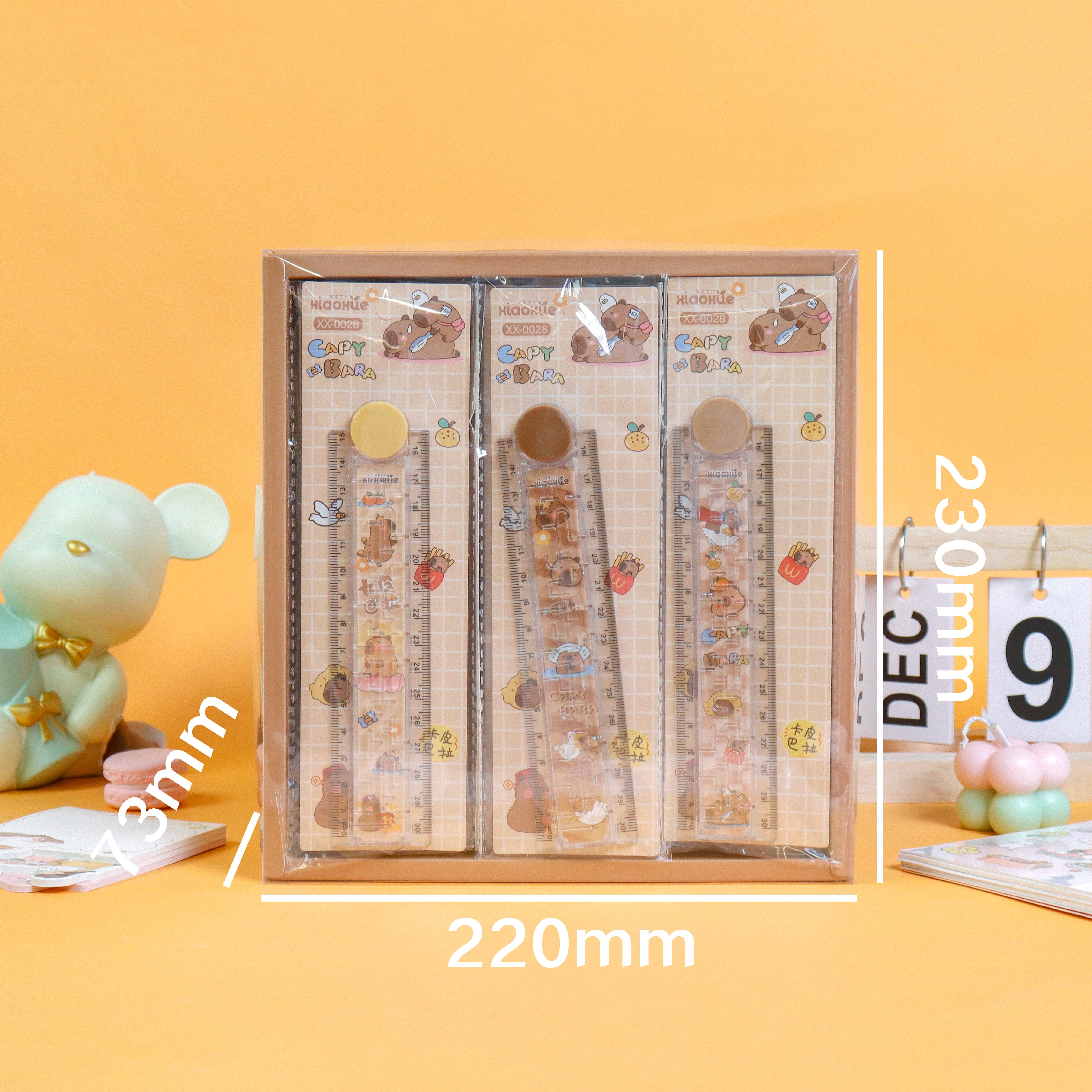 The cardboard maze folding ruler is a creative and cute student supply set. It is an essential tool for learning. The folding design features cartoon patterns, high transparency, clear printing, and is not easy to wear. The material is tough Specification image