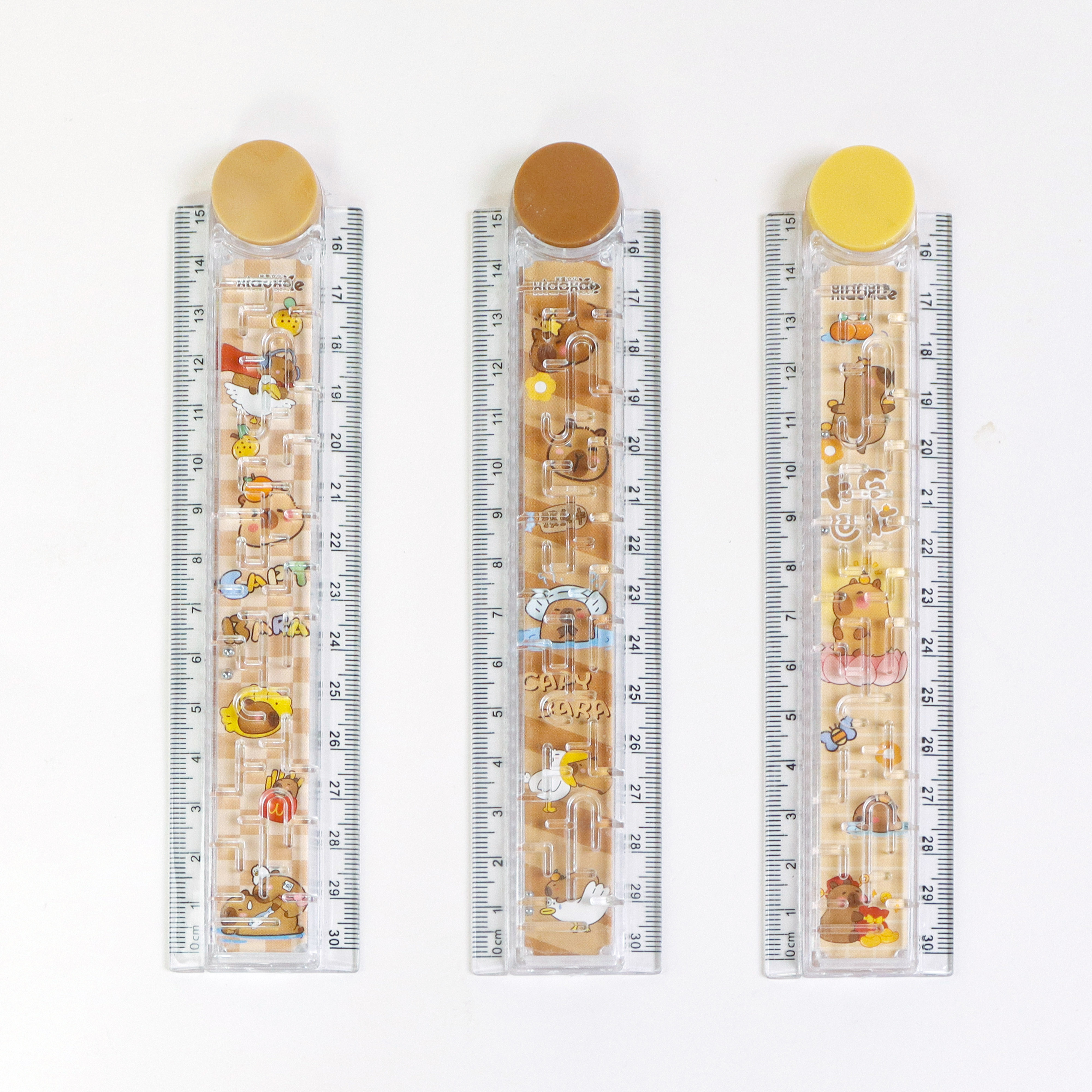 The cardboard maze folding ruler is a creative and cute student supply set. It is an essential tool for learning. The folding design features cartoon patterns, high transparency, clear printing, and is not easy to wear. The material is tough pic 2