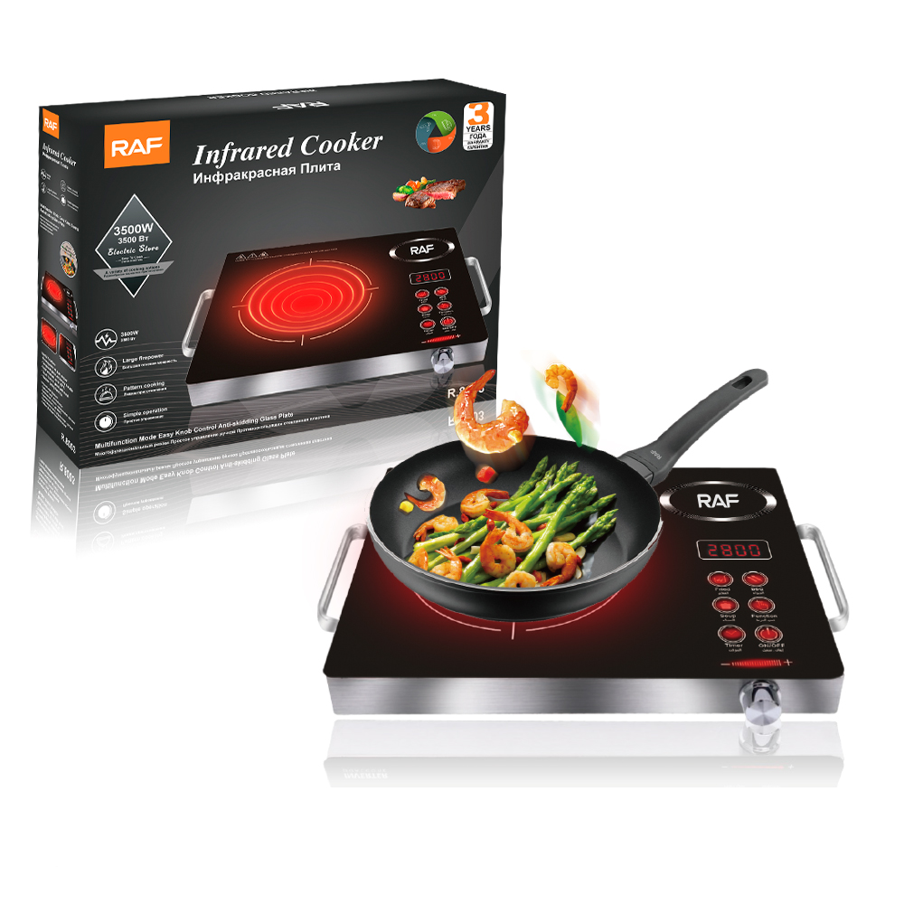 Multi-functional high-power electric ceramic stove, touch-type intelligent household induction cooker, black export induction cooker details Picture