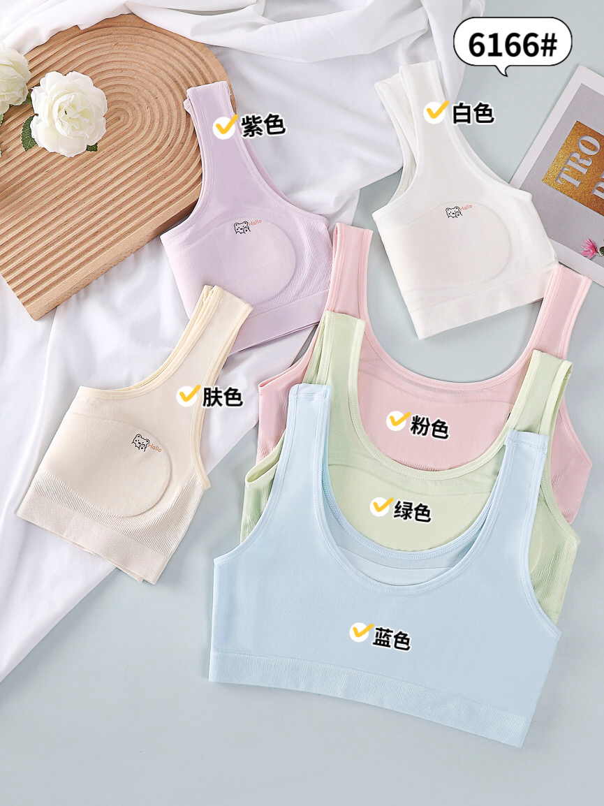 儿童少女内衣文胸/无形内衣/女孩18背心/内衣/儿童内衣面料产品图