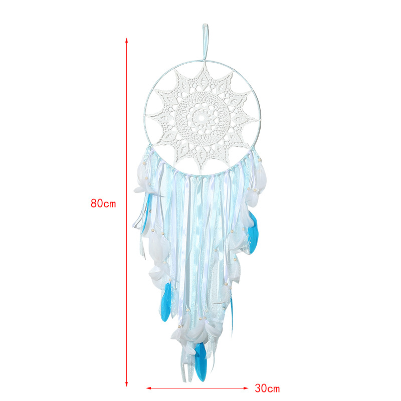Instagram Hook Flower Feather Dreamcatcher Bedroom Hanging Decoration Wind Chimes Girl Heart Mori Department Diy Birthday Gift Wholesale For Men And Women Application Scenario