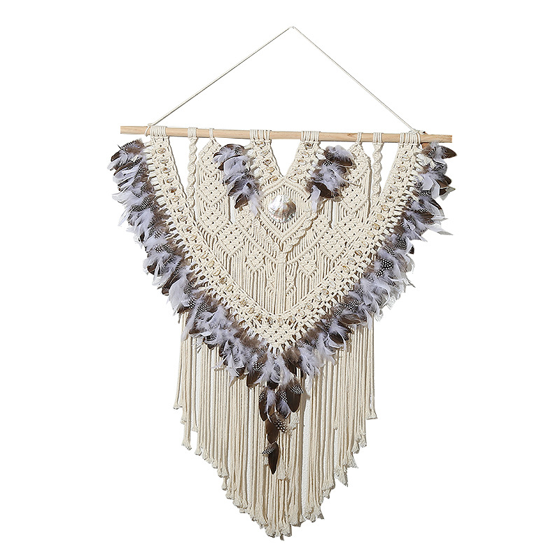 New Bohemian Style Tapestry Hand-Woven Wall Hanging Decorative Wall Cloth Hanging Picture Electricity Meter Box Block Hanging Cloth Item Picture