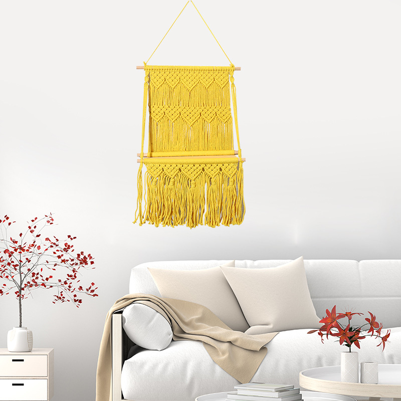New Bohemian Style Tapestry Hand-Woven Wall Hanging Decorative Wall Cloth Hanging Picture Electricity Meter Box Block Hanging Cloth Application Scenario