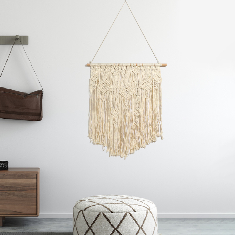 Hand-Woven Tassel Tapestry Decoration Nordic Electricity Meter Box Hanging Picture Dormitory Renovation Cloth Background Cloth Bedroom Wall Cloth Application Scenario