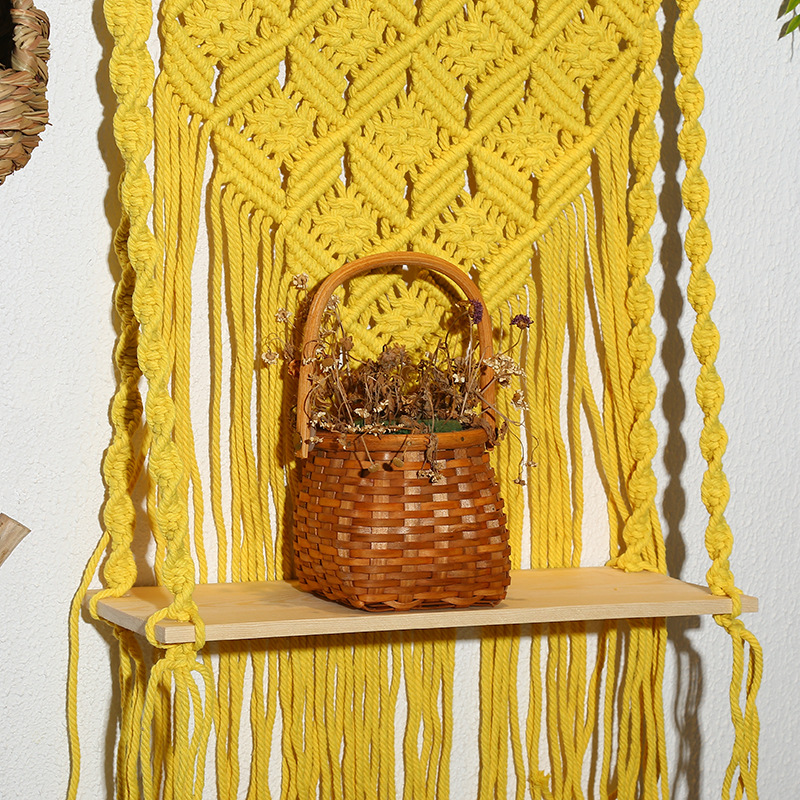 New Bohemian Style Tapestry Hand-Woven Wall Hanging Decorative Wall Cloth Hanging Picture Electricity Meter Box Block Hanging Cloth Specification drawing