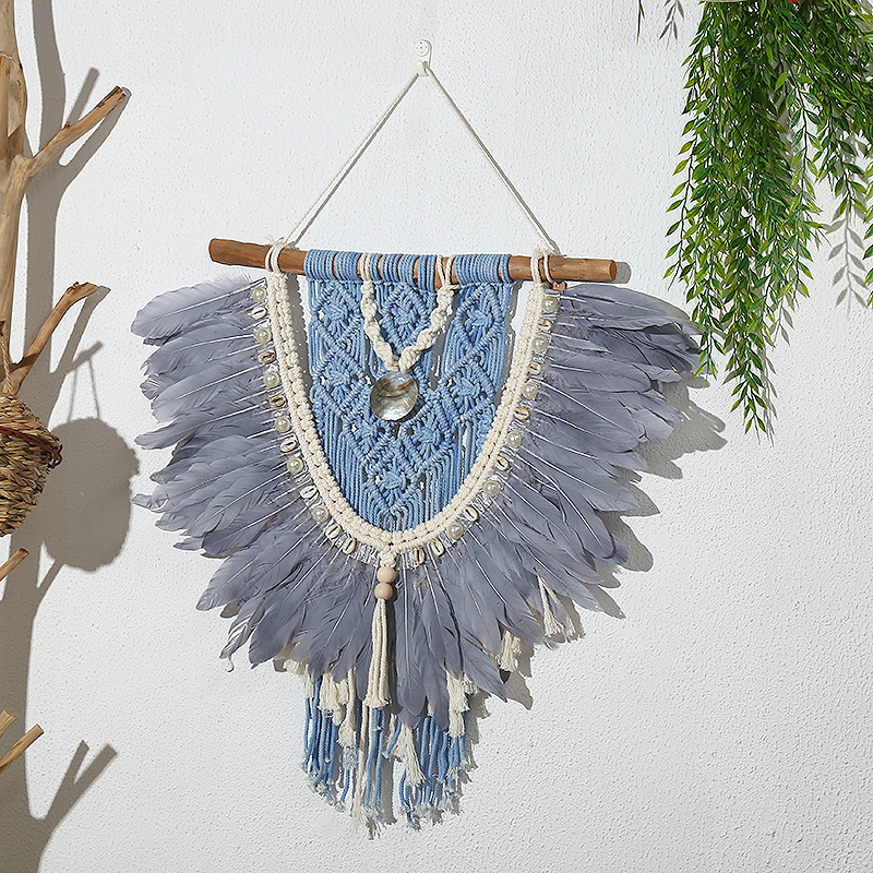 New Bohemian Style Tapestry Hand-Woven Wall Hanging Decorative Wall Cloth Hanging Picture Electricity Meter Box Block Hanging Cloth Application Scenario