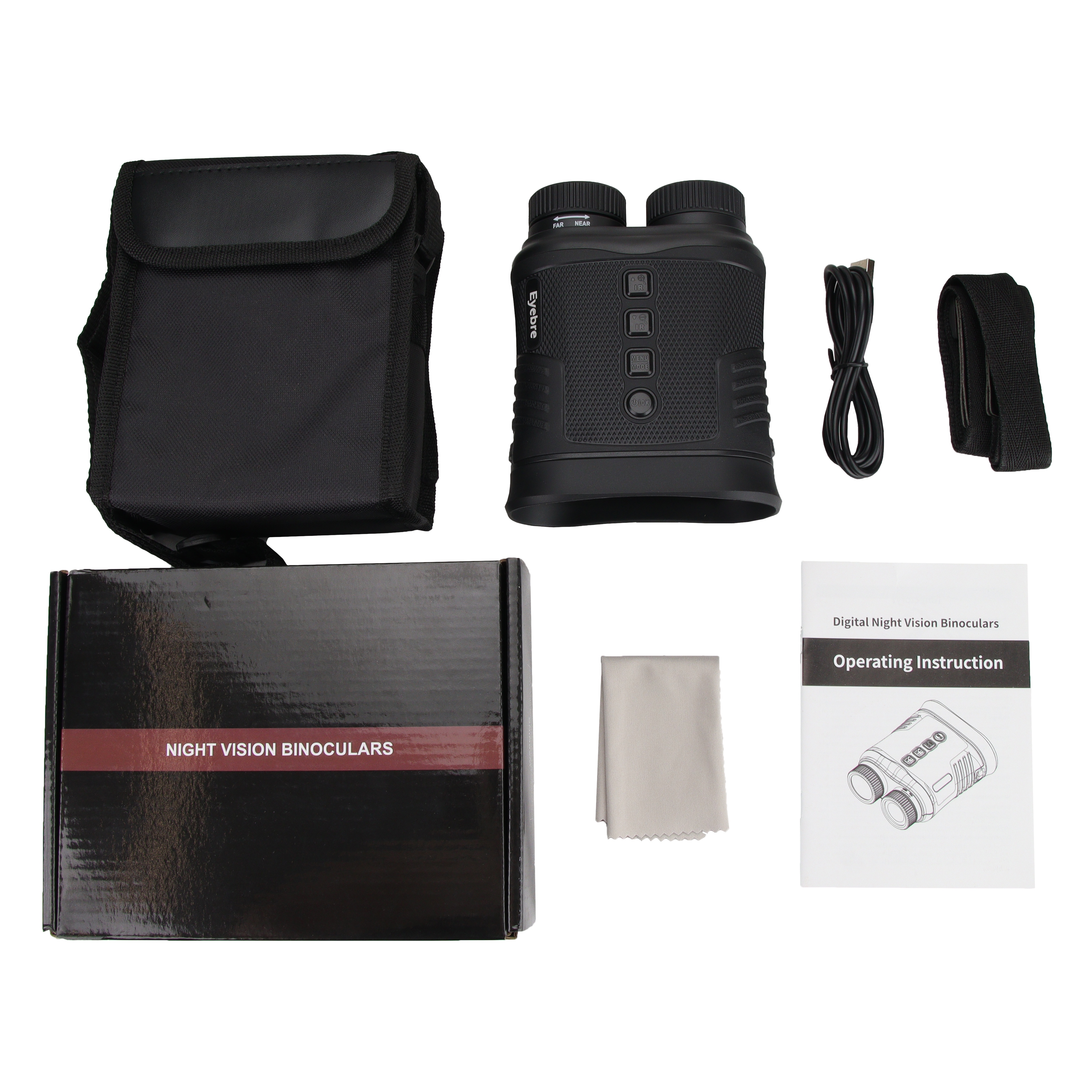 Outdoor-specific high-definition night vision device, portable outdoor stargazing and bird watching night vision equipment, waterproof, shockproof and durable